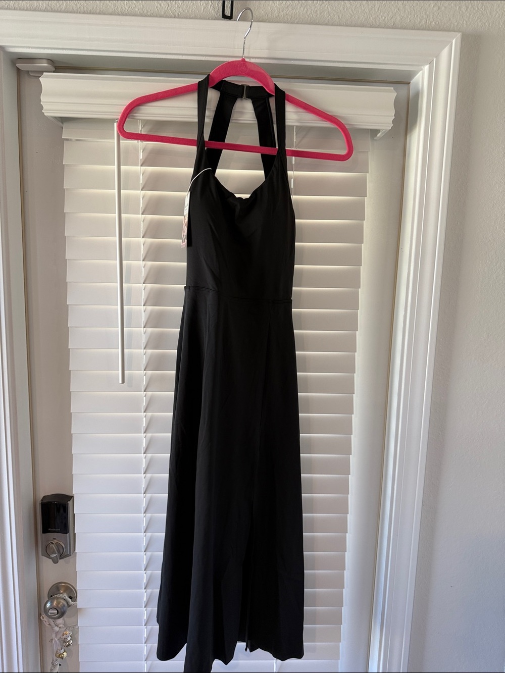 HALARA Black Halter Maxi Dress